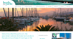 Desktop Screenshot of berthforyacht.com